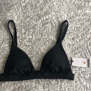 NWT Black Bikini Top